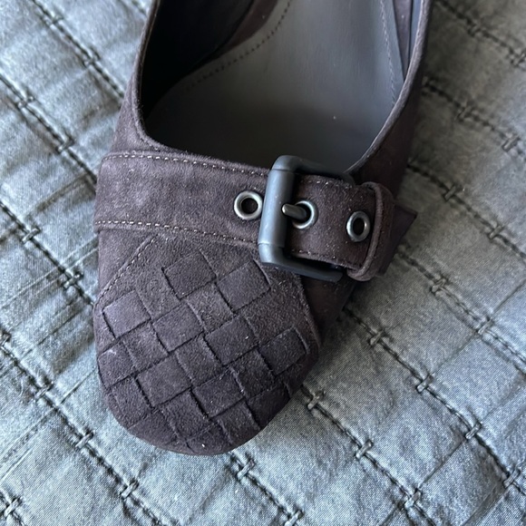 NIB Bottega Veneta Suede Pumps Shoes with buckle 38.5 - Picture 11 of 12